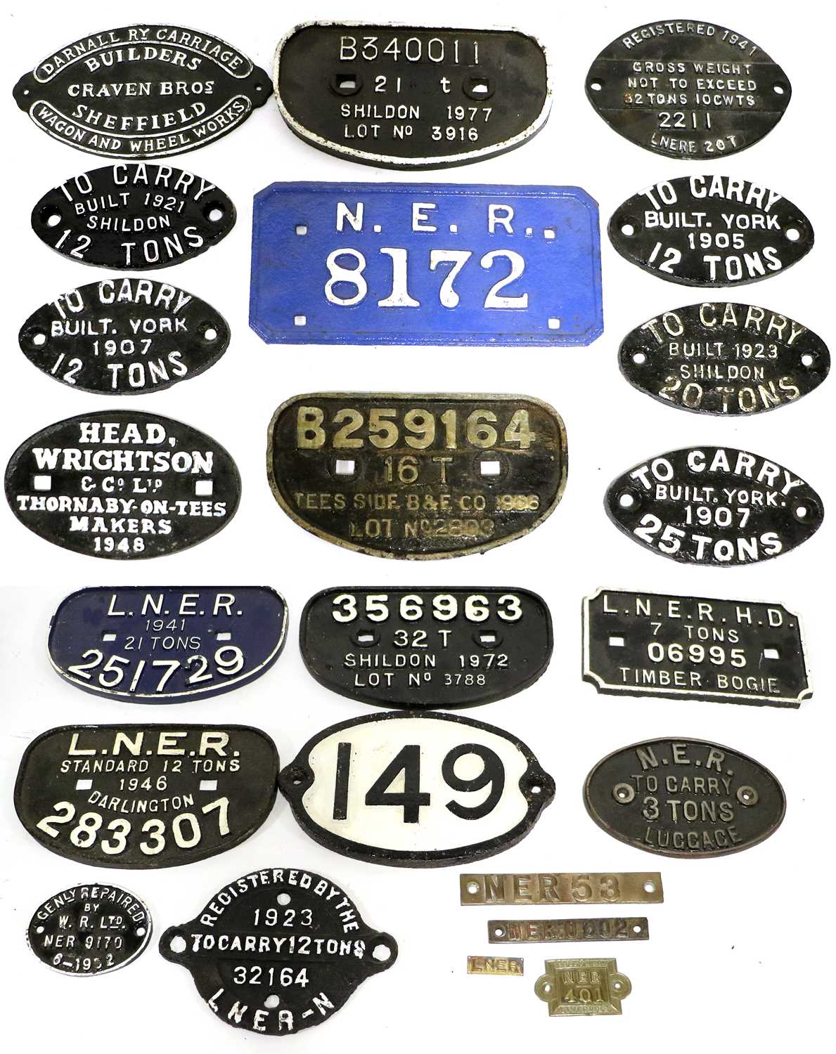 Lot 137 - Cast Iron Railway Plates