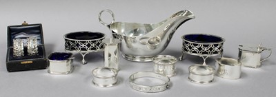 Lot 13 - A Collection of Assorted Silver, including a...