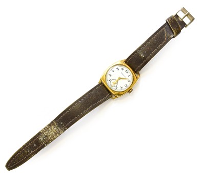 Lot 6 - An 18 Carat Gold Vertex Wristwatch