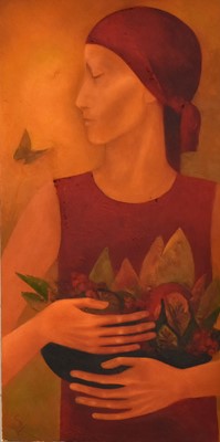 Lot 1070 - Sveta Yavorsky (b.1964) Russian "Girl Carrying...