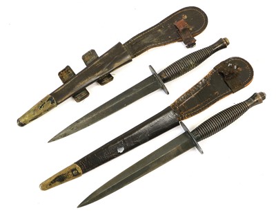 Lot 180 - Two Third Pattern Fighting Knives, each with...