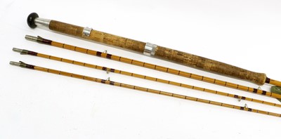 Lot 60 - A Hardy AHE Wood Split Cane Rod 12'