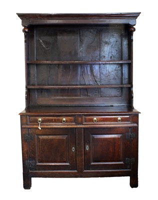 Lot 211 - A Mid 18th Century Joined Oak Welsh Dresser,...