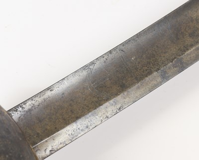Lot 186 - A French Model 1833 Naval Cutlass, the 68cm...