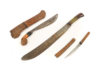 Lot 218 - An Indonesian Bade Bade, with 27cm steel blade,...