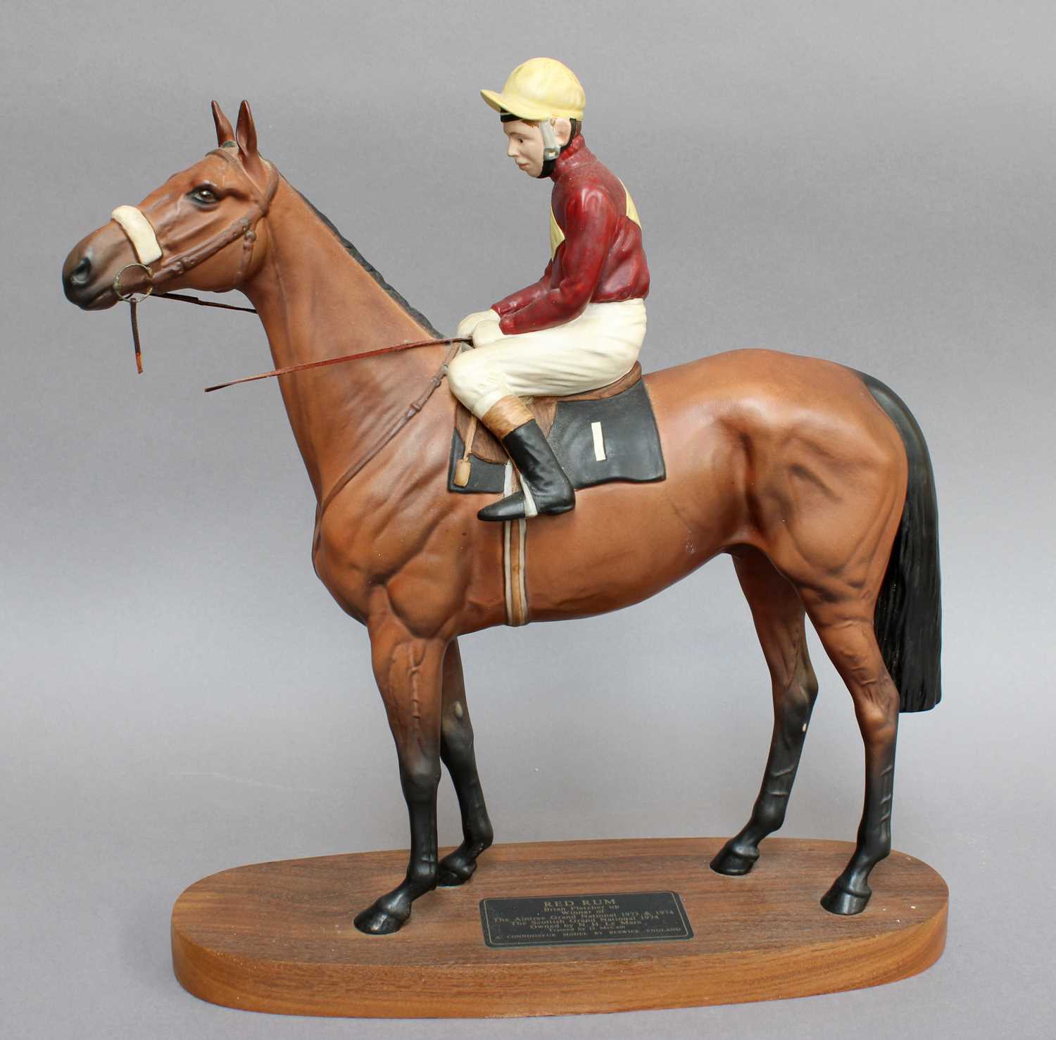 Lot 194 - Beswick Connossieur 'Red Rum' with Brian...