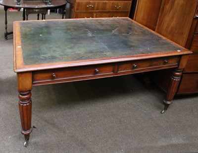 Lot 1120 - A William IV Mahogany Library Table, with...