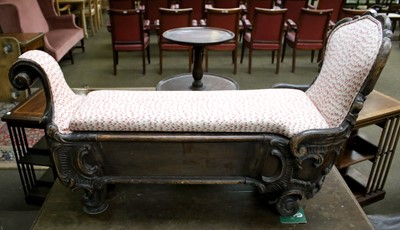 Lot 1136 - A Continental Rococo Style Window Seat, 19th...