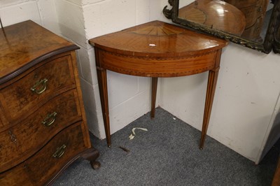 Lot 1267 - An Arts & Crafts Oak Hanging Corner Smoker's...