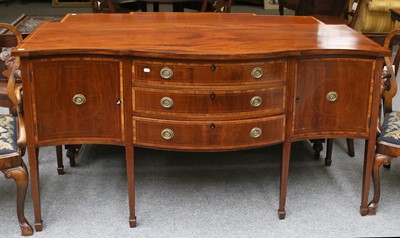 Lot 1306 - An Edwardian Inlaid Mahogany Sideboard, with...