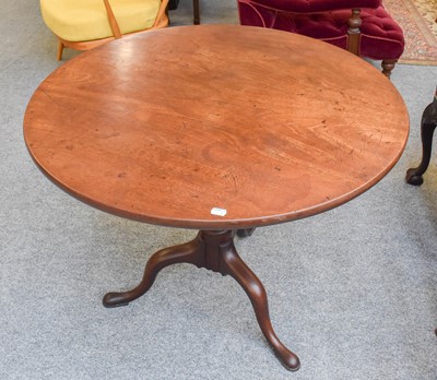 Lot 1292 - A George III Mahogany Circular Tilt-Top Tripod...