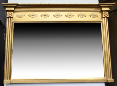 Lot 1206 - A Regency Gilt Framed Inverted Breakfront...