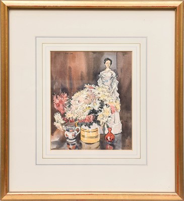 Lot 1031 - Fred Lawson (1888-1968) Still life of flowers...