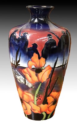 Lot 324 - A Modern Moorcroft Vase, Lest We Forget...