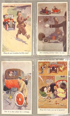 Lot 597 - Automobile Related Postcards
