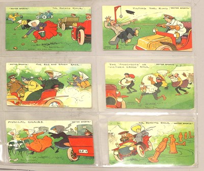 Lot 597 - Automobile Related Postcards