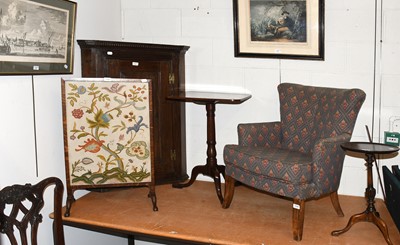 Lot 1248 - An Upholstered Nursing Chair, A Tilt-Top...