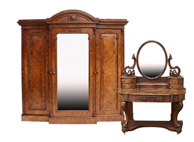 Lot 751 - A Victorian Figured and Burr Walnut...