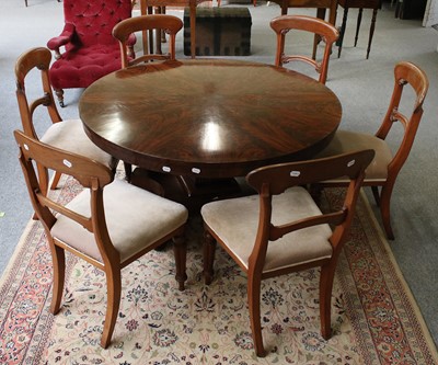 Lot 1298 - A Set of Six Victorian Mahogany Dining Chairs,...