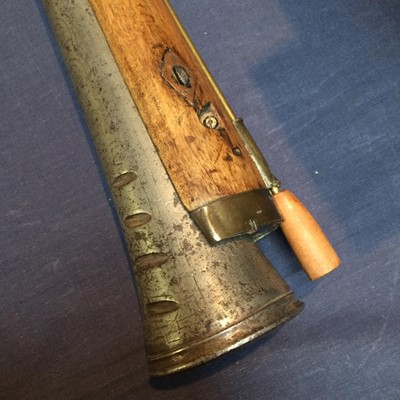 Lot 227 - A Percussion Cap Blunderbus, lock plate...