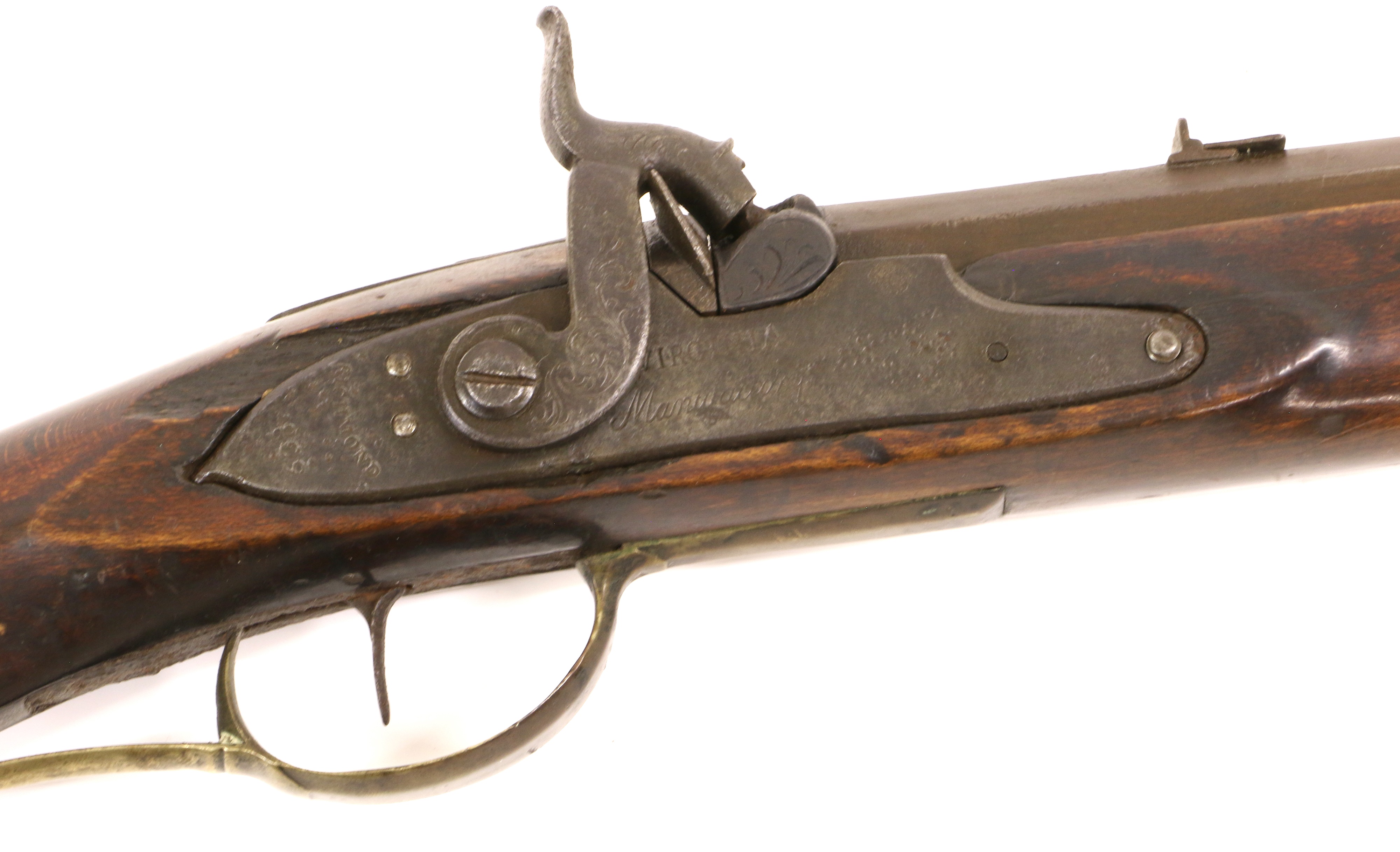 Lot 230 - A 19th Century American Percussion Rifle,