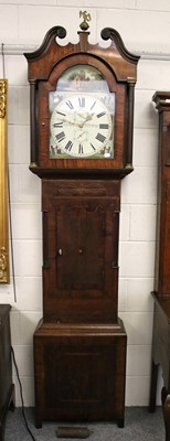 Lot 1261 - An Oak and Mahogany Thirty Hour Longcase Clock,...