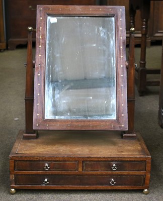 Lot 1177 - A 19th Century Mahogany Dressing Table Mirror,...