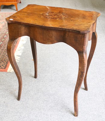 Lot 1253 - A 19th Century Parquetry Inlaid Lamp Table,...