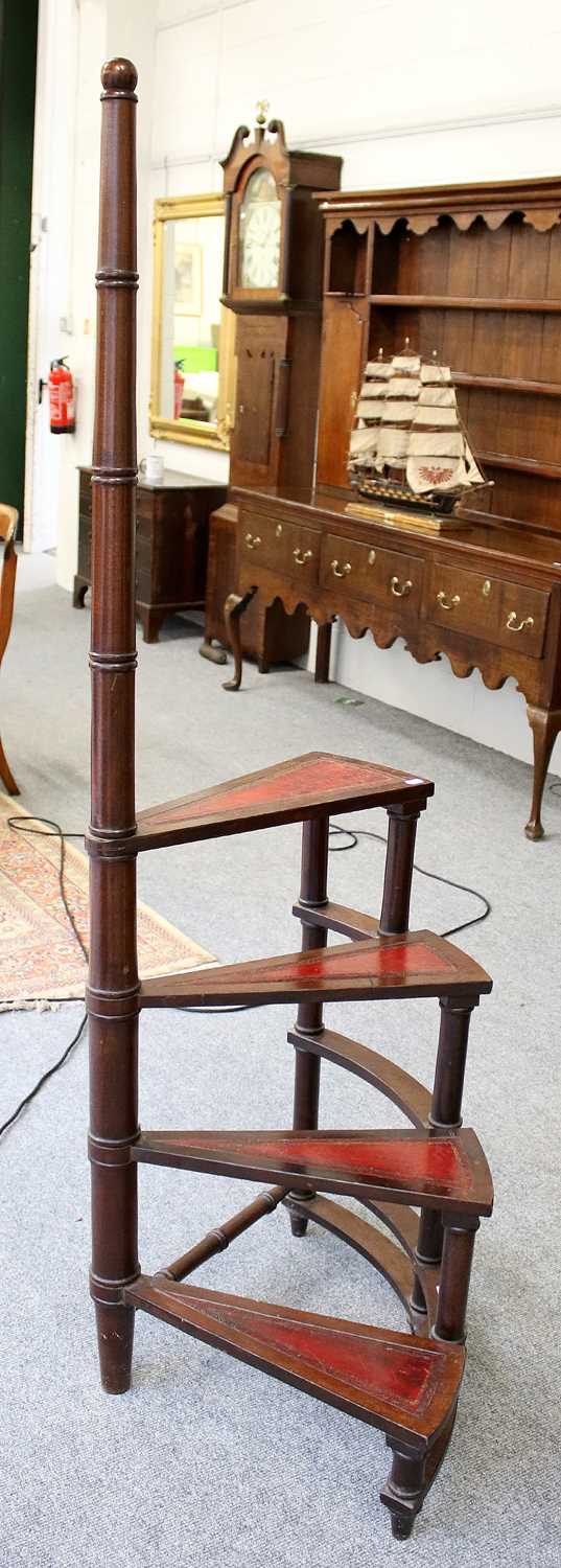 Reproduction Library Table Lot 1269 - A Set of Reproduction Leather-Inset Library