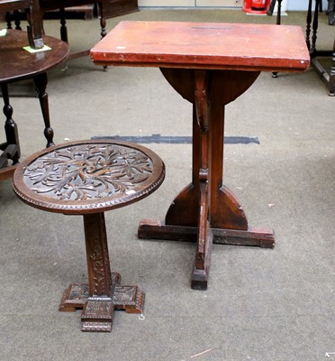 Lot 1187 - A 19th Century Stained Pine Ecclesiastical...