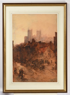 Lot 1007 - John Terris RSW (1865-1914) York Minster...