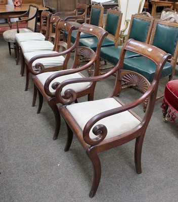 Lot 1160 - A Set of Four Regency Mahogany Dining Chairs,...