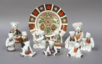 Lot 270 - Eleven Teddy Bear Royal Crown Derby...