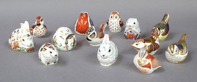 Lot 269 - Royal Crown Derby Paperweights, including...