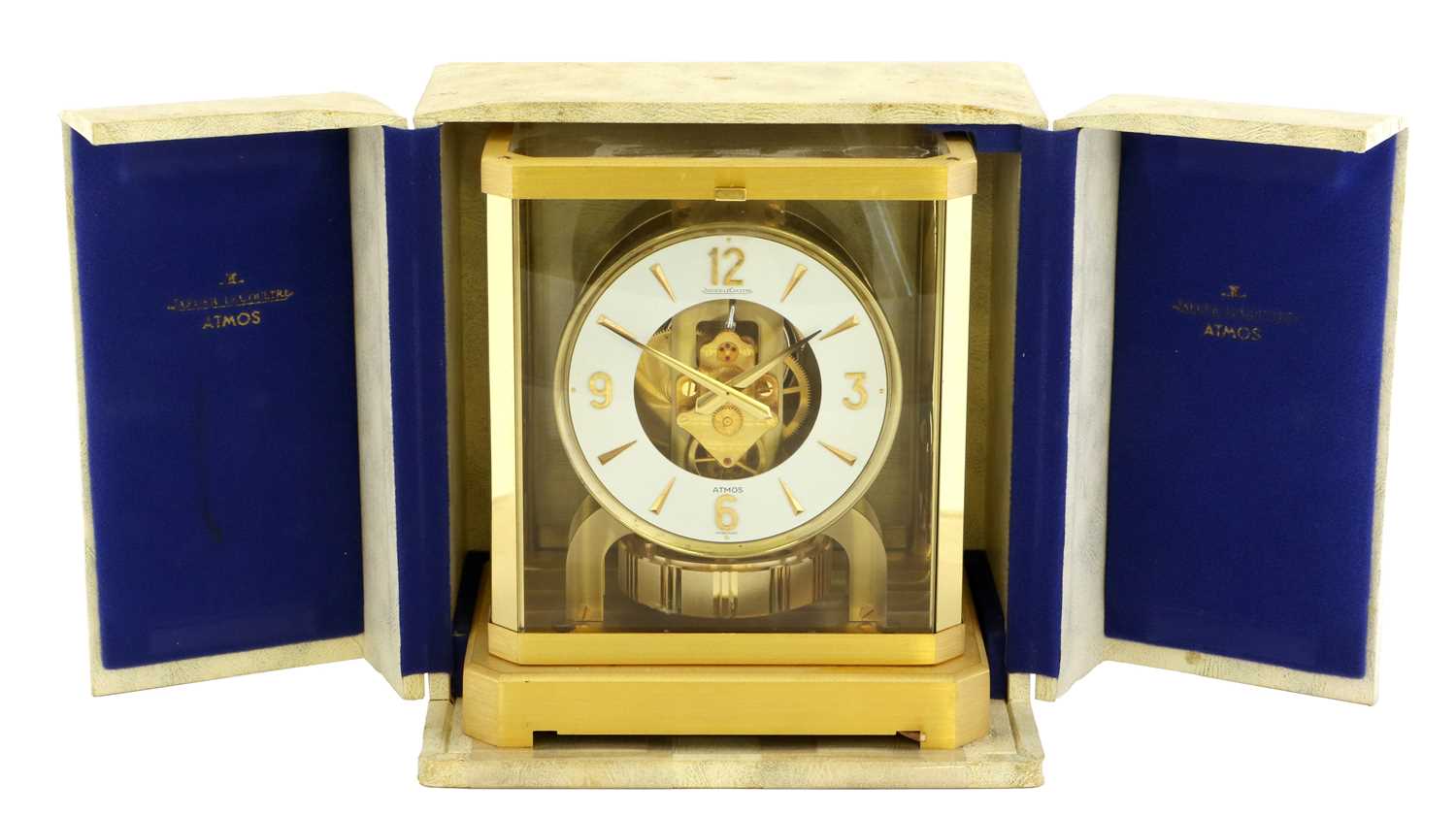 Lot 174 A Brass Atmos Clock signed Jaeger LeCoultre