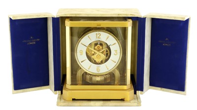 Lot 174 - A Brass Atmos Clock, signed Jaeger LeCoultre,...