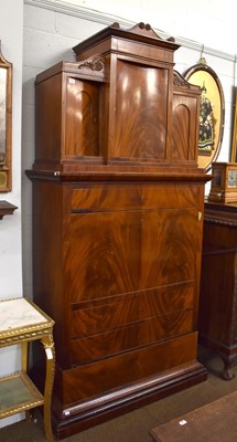 Lot 1086 - A 19th Century Mahogany Secretaire Abbatant,...