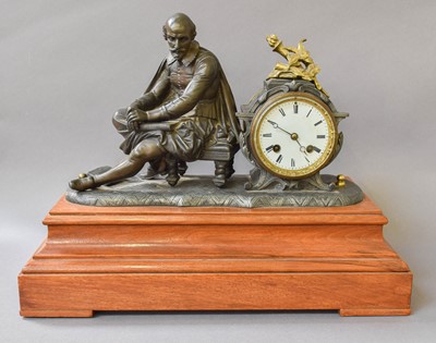 Lot 339 - A Victorian Figural Striking Mantel Clock