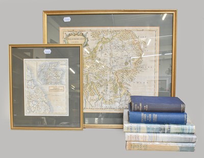 Lot 1078 - Map of Westmorland by RT Morden, together with...