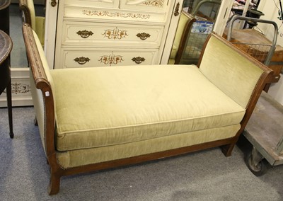 Lot 1244 - A 19th Century Mahogany Framed Chaise Longue,...