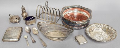 Lot 87 - A Collection of Assorted Silver, including a...
