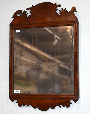 Lot 1224 - A George III Fretwork Mirror, with rectangular...