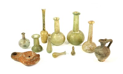 Lot 17 - A Collection of Nine Various Roman Glass...