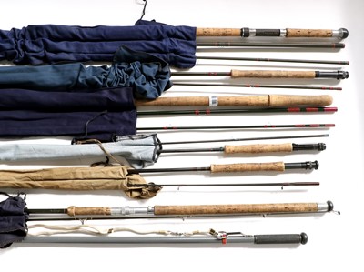 Lot 59 - A Group of Six Various Fishing Rods