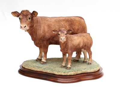 Lot 75 - Border Fine Arts 'Limousin Cow and Calf'...