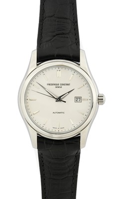 Lot 2255 - Frederique Constant: A Stainless Steel...