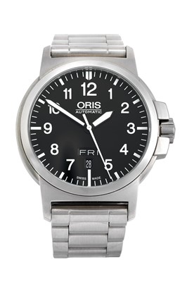 Lot 2395 - Oris: A Stainless Steel Automatic Day/Date...