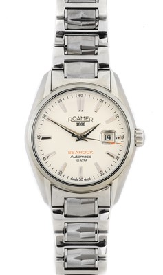 Lot 2265 - Roamer: A Stainless Steel Automatic Calendar...