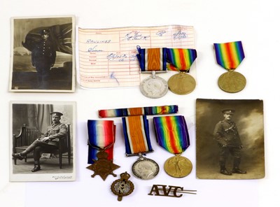 Lot 4 - A First World War Trio, awarded to SE.9053 PTE....