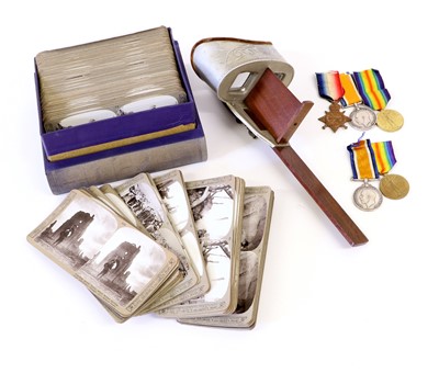 Lot 5 - A First World War Trio, awarded to 22323 PTE.A....